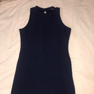 Dark blue dress